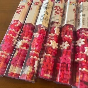 Set of 7 Hashtag Building Blocks Hashtags # Red White Pink Target